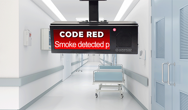 code-alerts-on-double-sided-hd-ip-display-in-healthcare-hallway